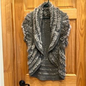 Fur Knit Vest- Love Token